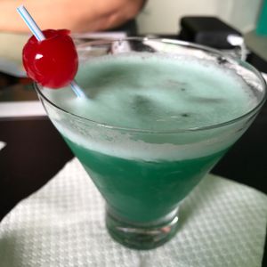 Yummy cocktail at La Morena Bar and Restaurant in Lares