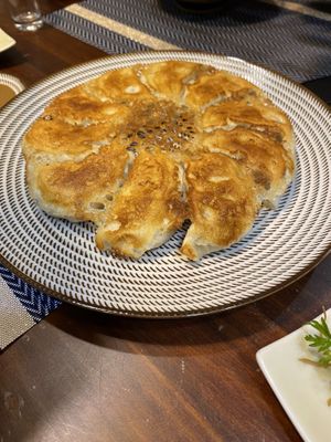 Gyoza (half cabbage flavour,half fennel flavour) at Hsia An Chu Vegetarian in Taitung