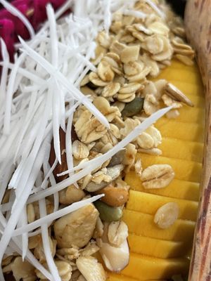 Granola and mango topping #Veganuary at La Studio in Hanoi
