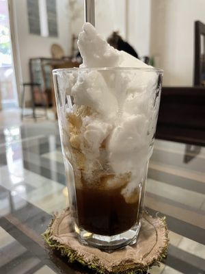Coconut iced coffee  #Veganuary at La Studio in Hanoi