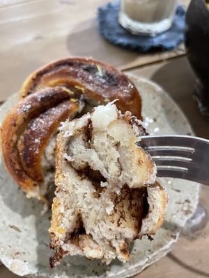 Cinnamon cardamom roll  at La Studio in Hanoi