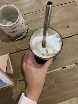  Coconut coffee  at La Studio in Hanoi