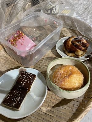 Baked goods selection of the day  at La Studio in Hanoi