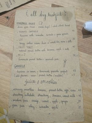 menu january 2018 at La Studio in Hanoi