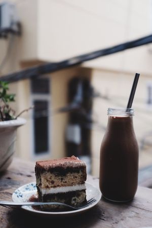 Morning Smoothie and Tiramisu  at La Studio in Hanoi