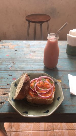 Amazing Lox with homemade bread  at La Studio in Hanoi