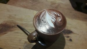 Vegan hot chocolate at La Studio in Hanoi