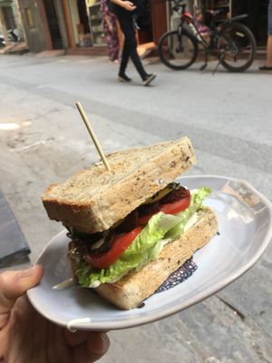 Tempeh Sandwich at La Studio in Hanoi