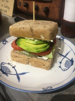 Tempeh sandwich  at La Studio in Hanoi