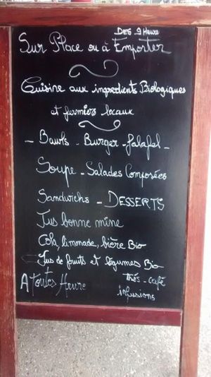 The menu! at Green by Laurence in Annecy
