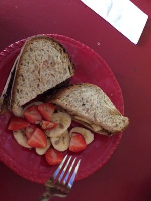 Peanut Butter and Jelly and Banana sandwich at Eat the Tea in Fort Lauderdale