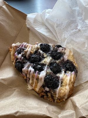 Blueberry scone at Bashful Banana in Ocean City