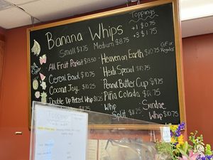 banana whips  at Bashful Banana in Ocean City