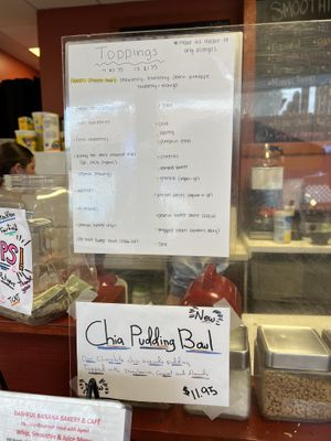 toppings. clearly marked  at Bashful Banana in Ocean City