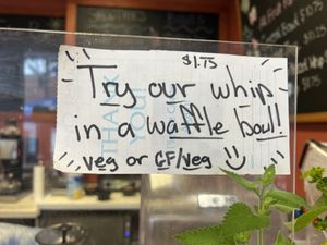 waffle bowl!  at Bashful Banana in Ocean City