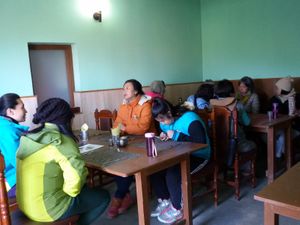 Guests in Restaurant.  at Hotel Mount Paradise in Naya Gaun