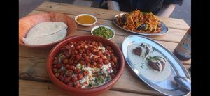 Monkey salad with some Falafels on the side 👍 at Tahina in Northcote