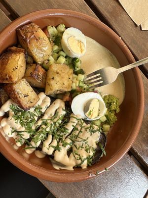 SABICH PLATE  at Tahina in Northcote