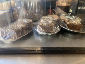 Vegan maple brownie  at Tahina in Northcote