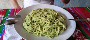 Avocado Pasta at Nakum in Flores
