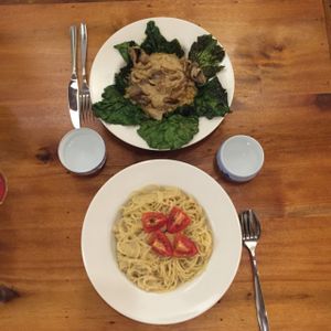 Main dishes  at Simple Things in Kampot