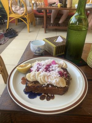 Vegan French toast   at Simple Things in Kampot