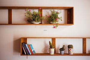 Lovely shelves at Simple Things in Kampot