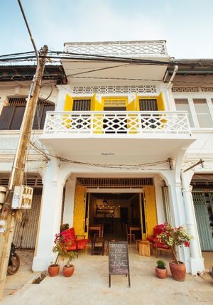 View from the street at Simple Things in Kampot