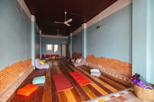 Yoga studio on a second floor of Simple Things restaurant at Simple Things in Kampot