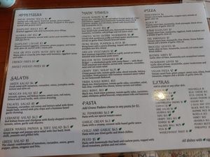 Food Menu 2/2 at Simple Things in Kampot