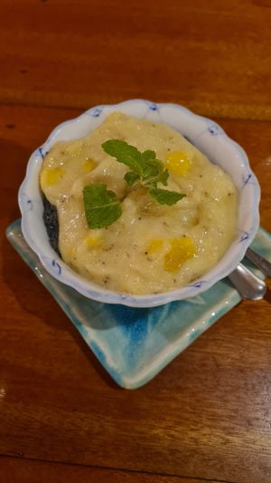 Basil seed pudding at Simple Things in Kampot