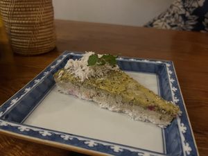 Cheesecake (still a bit frozen)   at Simple Things in Kampot