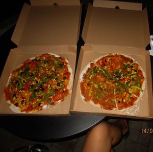 Vegan Pizza   at Simple Things in Kampot