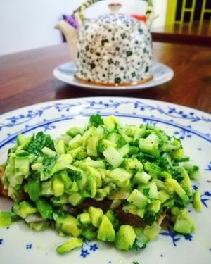 huge and delicious avocado toast at Simple Things in Kampot
