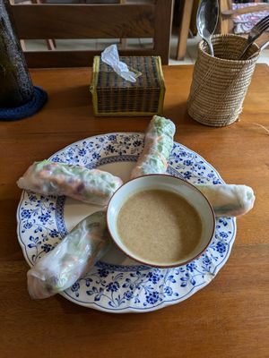 Fresh Spring Rolls at Simple Things in Kampot