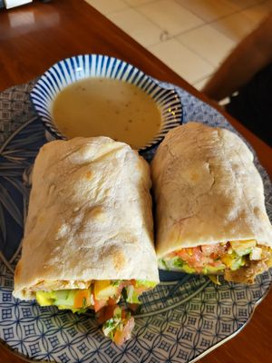 Tofu wrap at Simple Things in Kampot