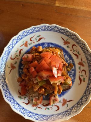 Tempeh scramble   at Simple Things in Kampot