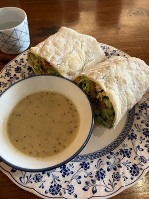 Tofu wrap  at Simple Things in Kampot