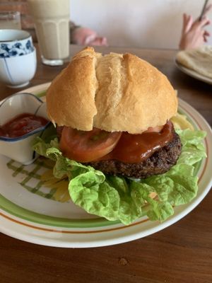Veggie Burger  at Simple Things in Kampot