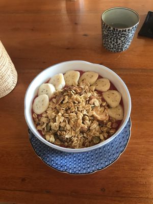 Dragon smoothie bowl  at Simple Things in Kampot