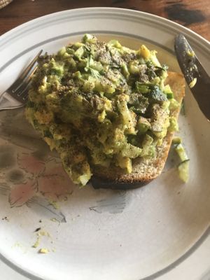 Avo toast  at Simple Things in Kampot