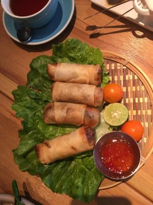 Spring rolls at So Thai So Good  in Kowloon
