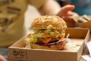 beyond burger at Vegan Love in Budapest