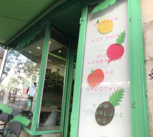 From the outside   at Vegan Love in Budapest