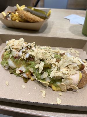 Mexican hot dog  at Vegan Love in Budapest