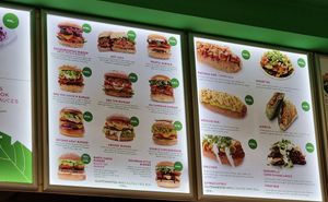 Menu at Vegan Love in Budapest