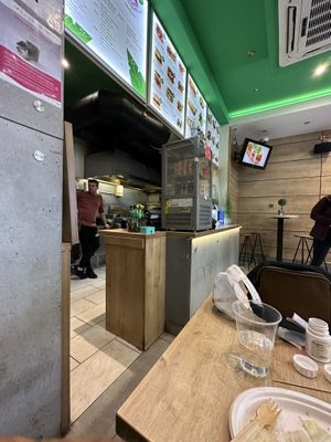 Clean kitchen   at Vegan Love in Budapest