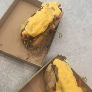 Try their philly cheese steaks!! tastes just like beef  at Vegan Love in Budapest