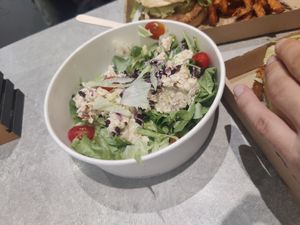 Tuna salad at Vegan Love in Budapest