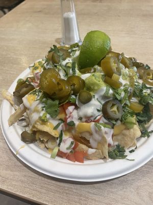 Nacho plate  at Vegan Love in Budapest